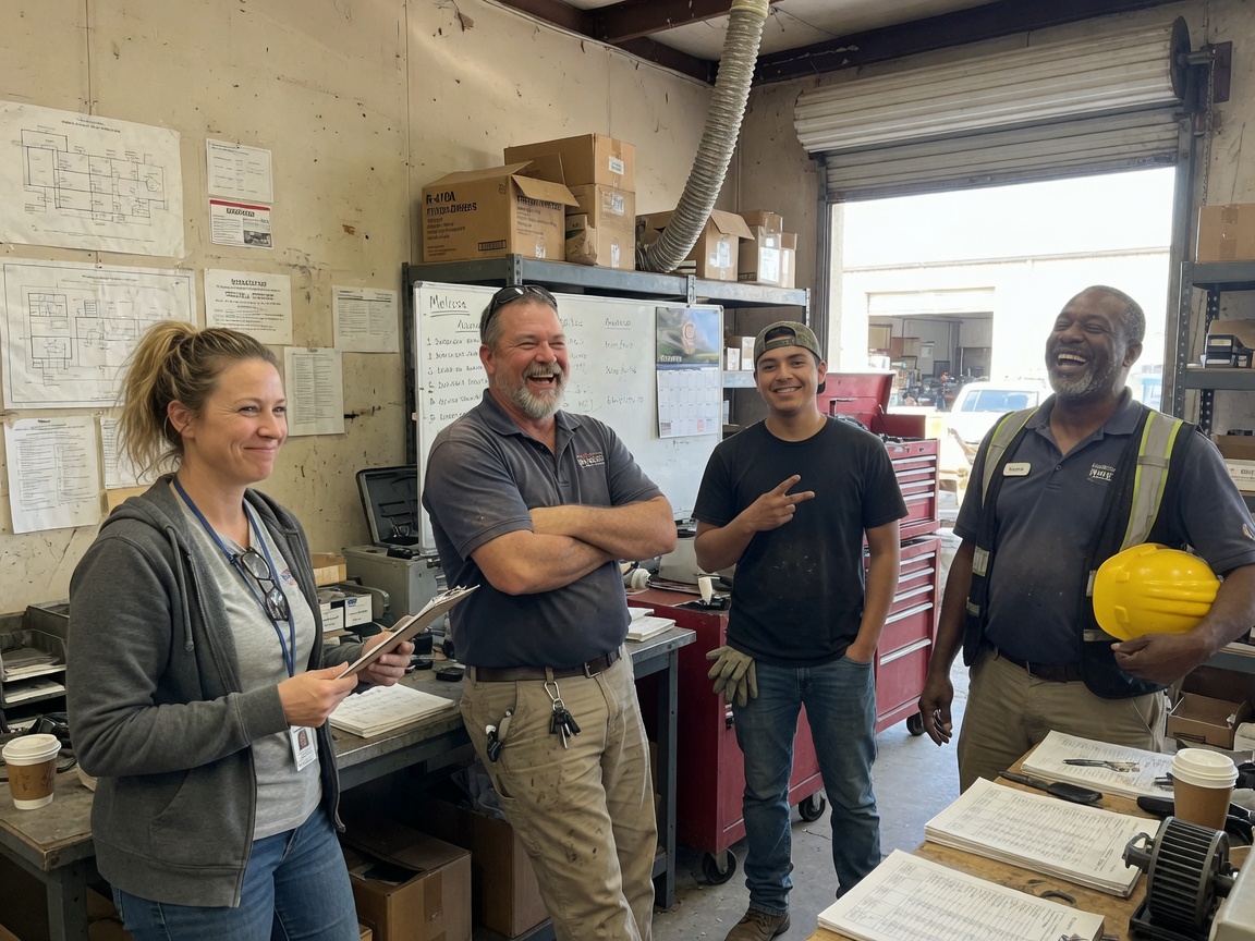 The Spindle City HVAC Professionals team at work in Melissa